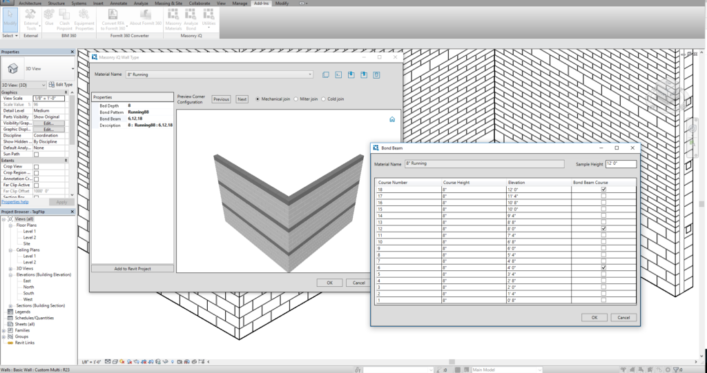 Masonry iQ for Revit Screenshot 10