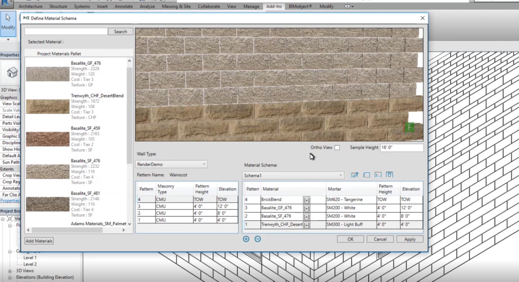 Masonry iQ for Revit Screenshot 3