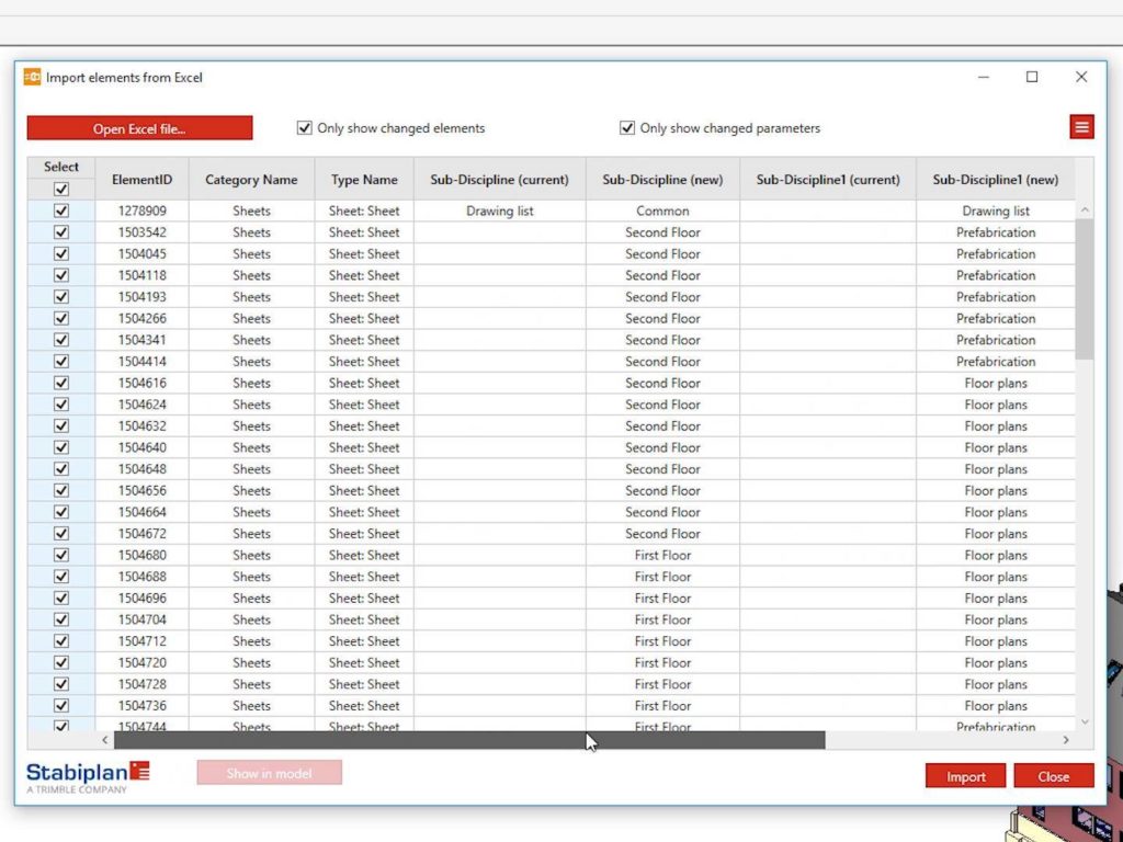 Export and Import Excel for Revit Screenshot 1