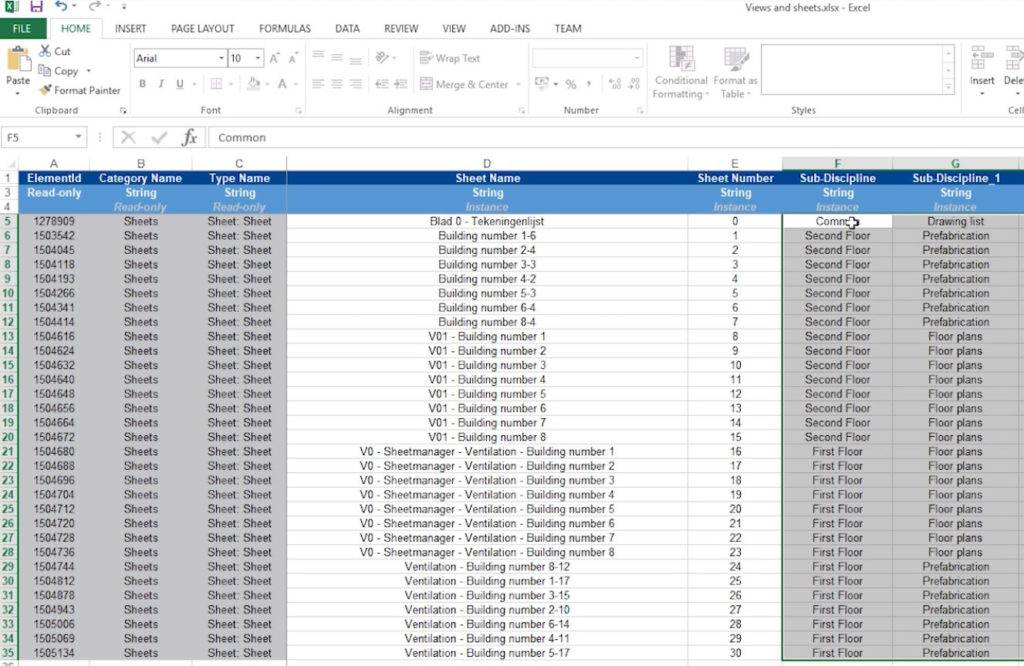 Export and Import Excel for Revit Screenshot 5