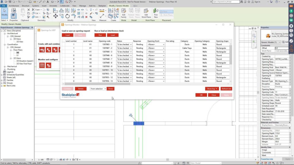 Openings for MEP App for Revit Screenshot 2