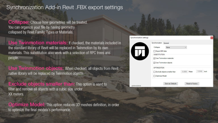 revit twinmotion dynamic link