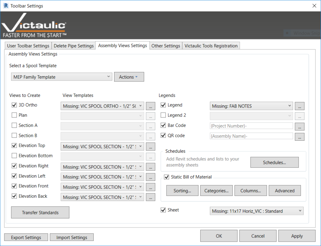 Victaulic Tools for Revit Screenshot 3