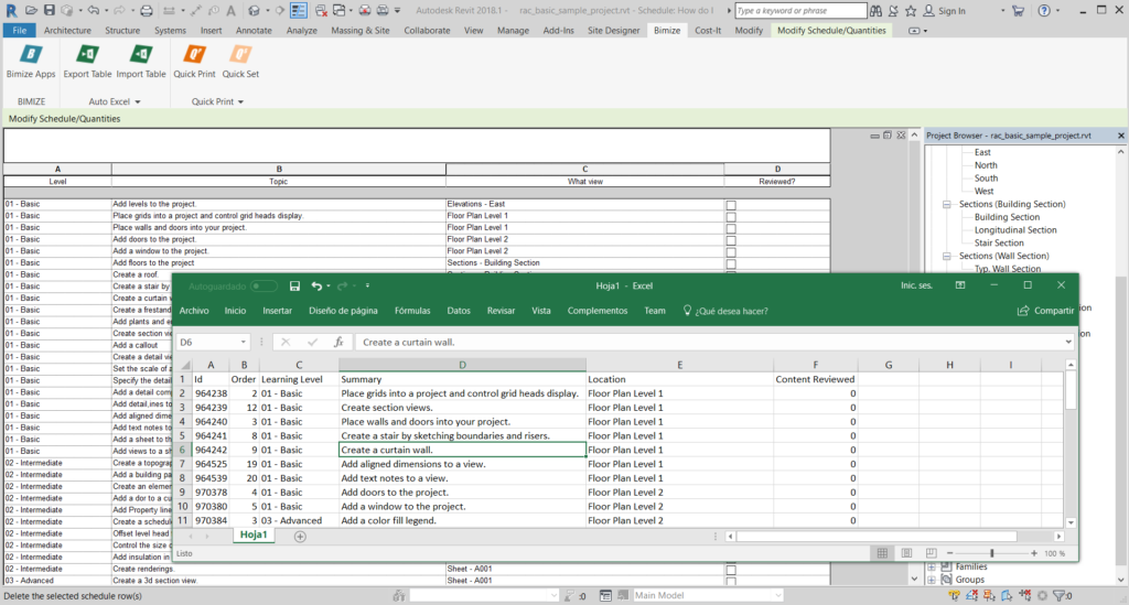 AutoExcel for Revit Screenshot 2