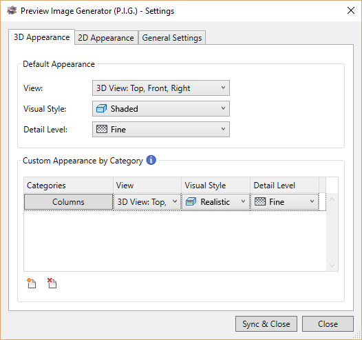Preview Image Generator (P.I.G.) Free for Revit Screenshot 2