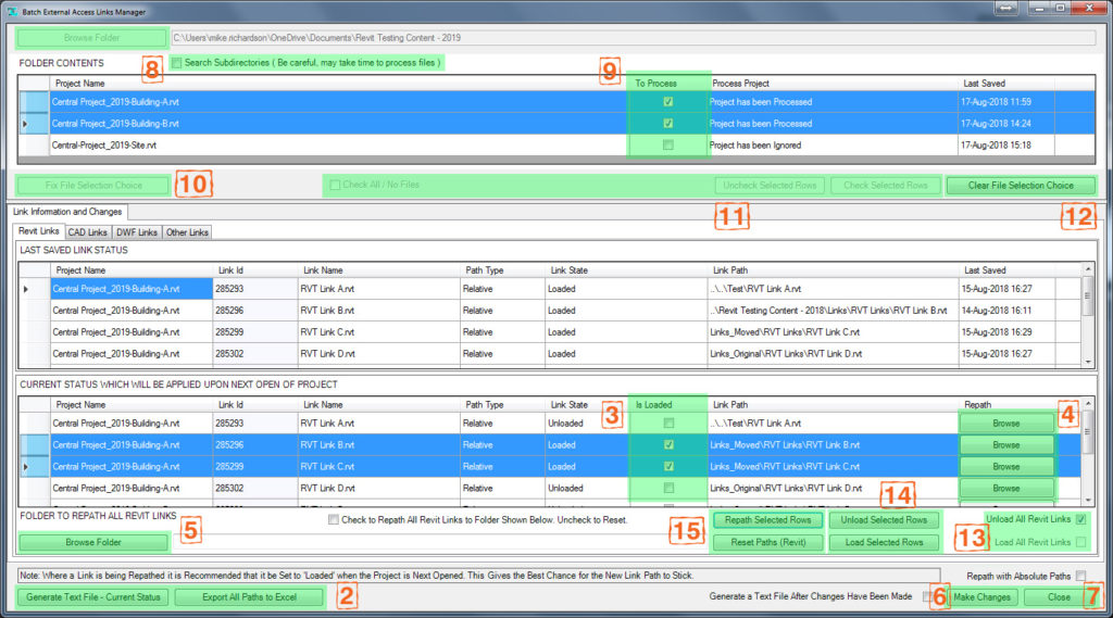 External Access Links Manager for Revit Screenshot 2