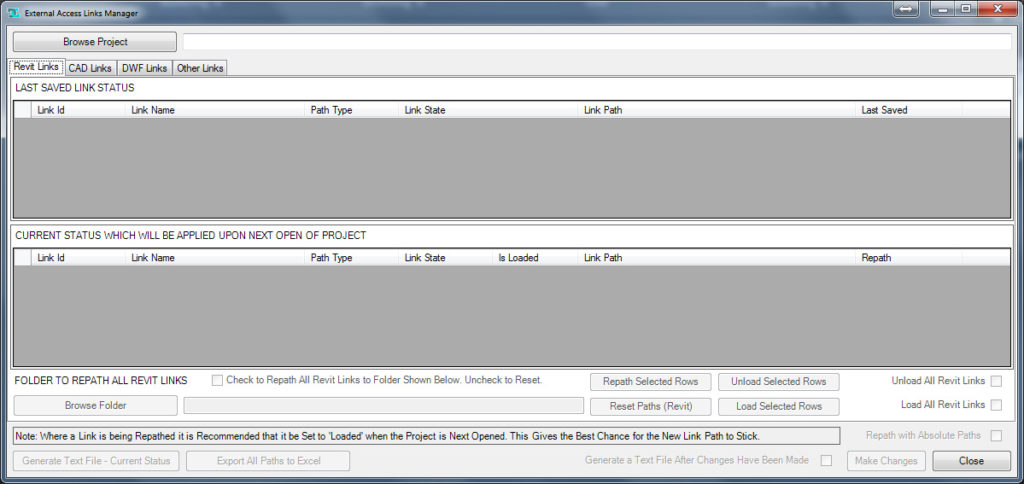 External Access Links Manager for Revit Screenshot 3