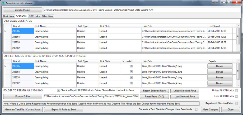 External Access Links Manager for Revit Screenshot 5