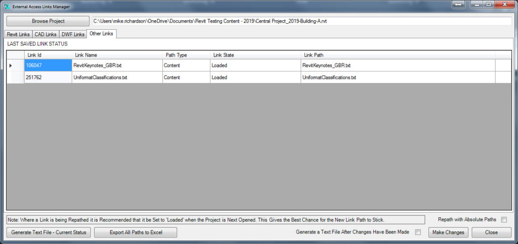 External Access Links Manager for Revit Screenshot 7