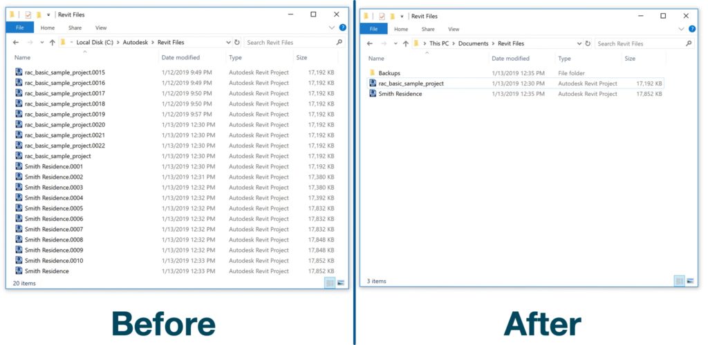 Backup File Organizer for Revit Screenshot 1