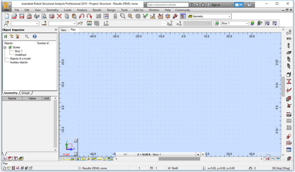 Robot Structural Analysis Professional Screenshot