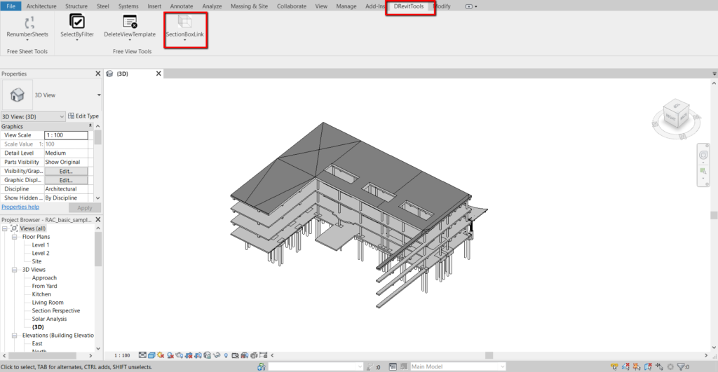Auto section box for linked elements in Revit Screenshot 4