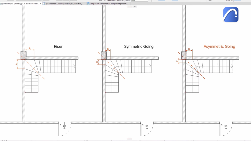 ArchiCAD Screenshot 11 - Design Any Stair Flexibly and Comply with Local Standards Using the Enhanced Stair Tool