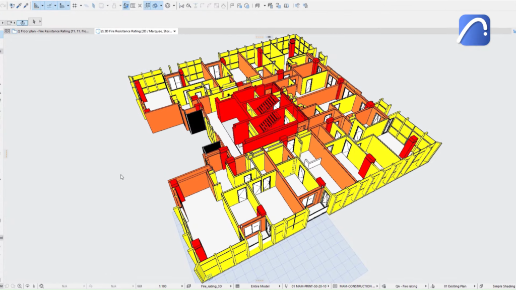 ArchiCAD Screenshot 15 - Use Archicad's Enhanced Graphic Override to Run a Quick Quality Check of Your Project