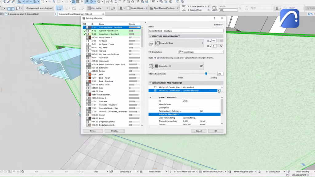 ArchiCAD Screenshot 17 - Get More Accurate Building Material Schedules in Archicad