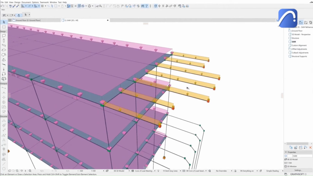ArchiCAD Screenshot 25 - Collaborate Seamlessly with Structural Engineers