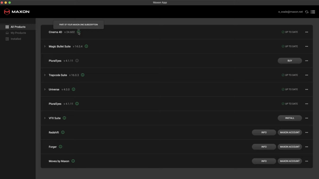 Cinema 4D Maxon App - Screenshot 1