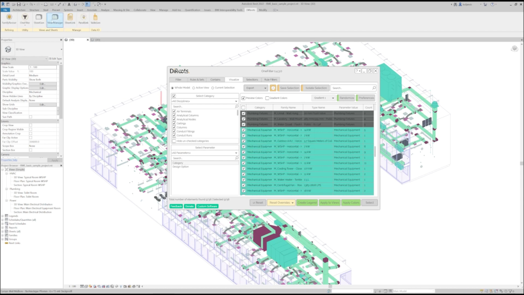 OneFilter for Revit Screenshot 3