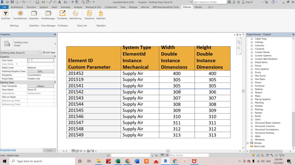 TableGen for Revit Screenshot 3