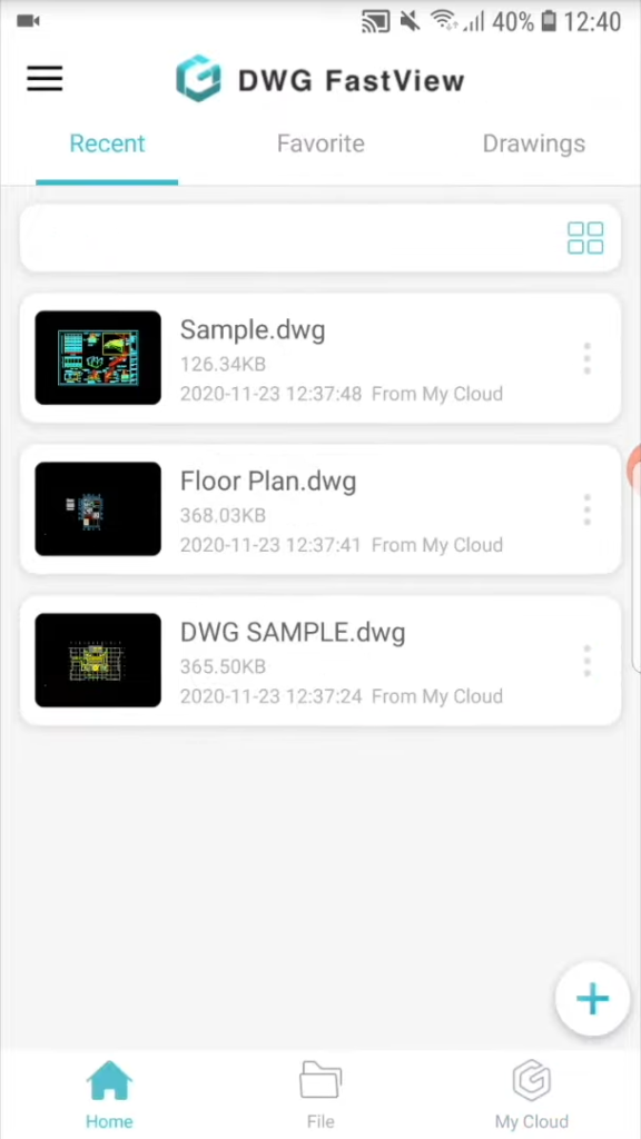 DWG FastView Mobile Screenshot 1