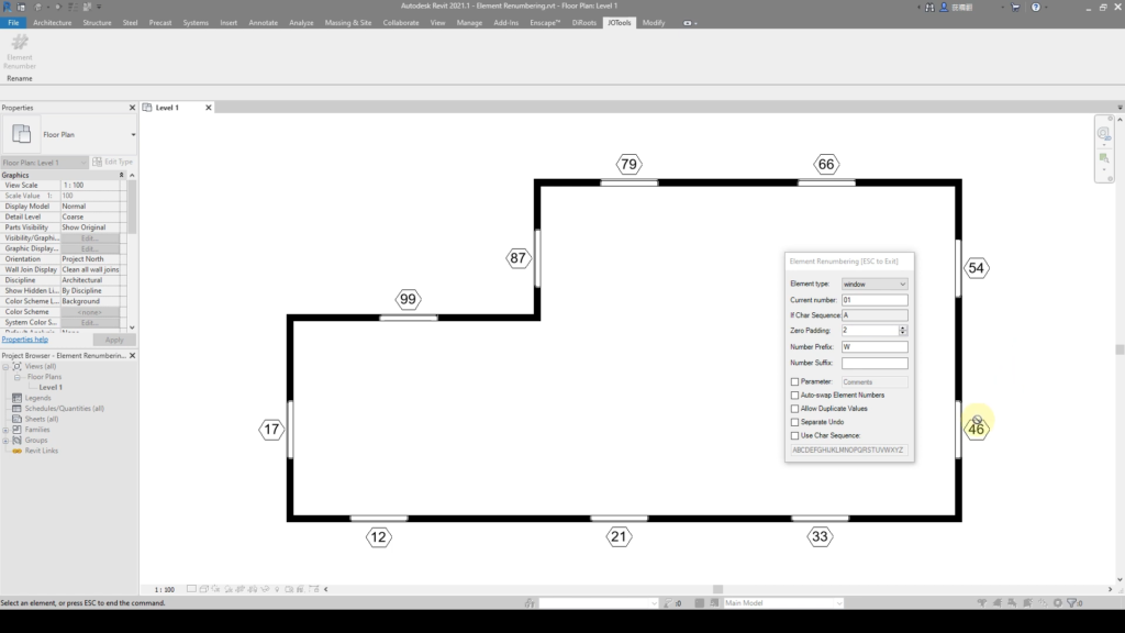 ElementRenumbering for Revit Screenshot 1