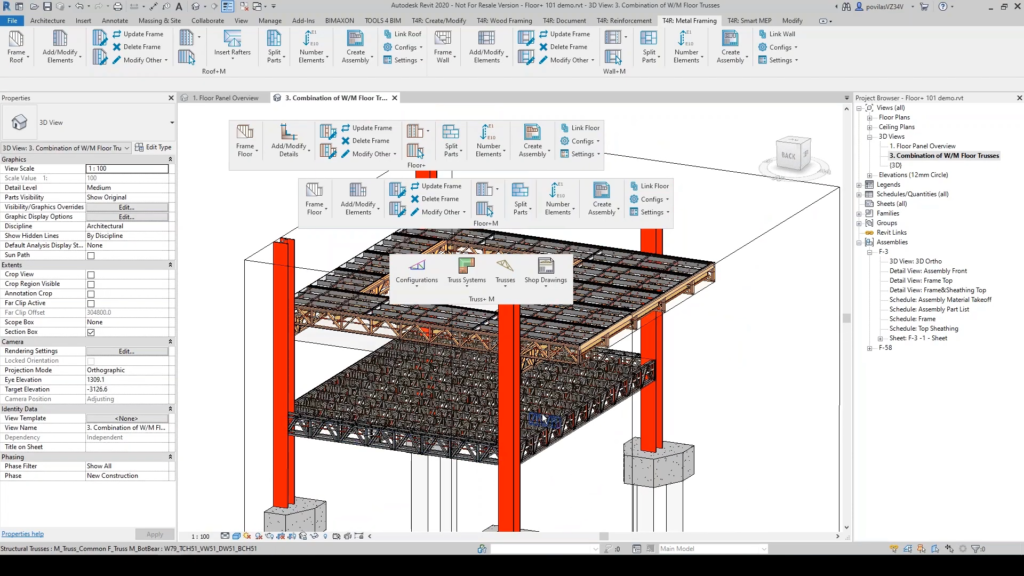 Metal Framing Floor for Revit Screenshot 2