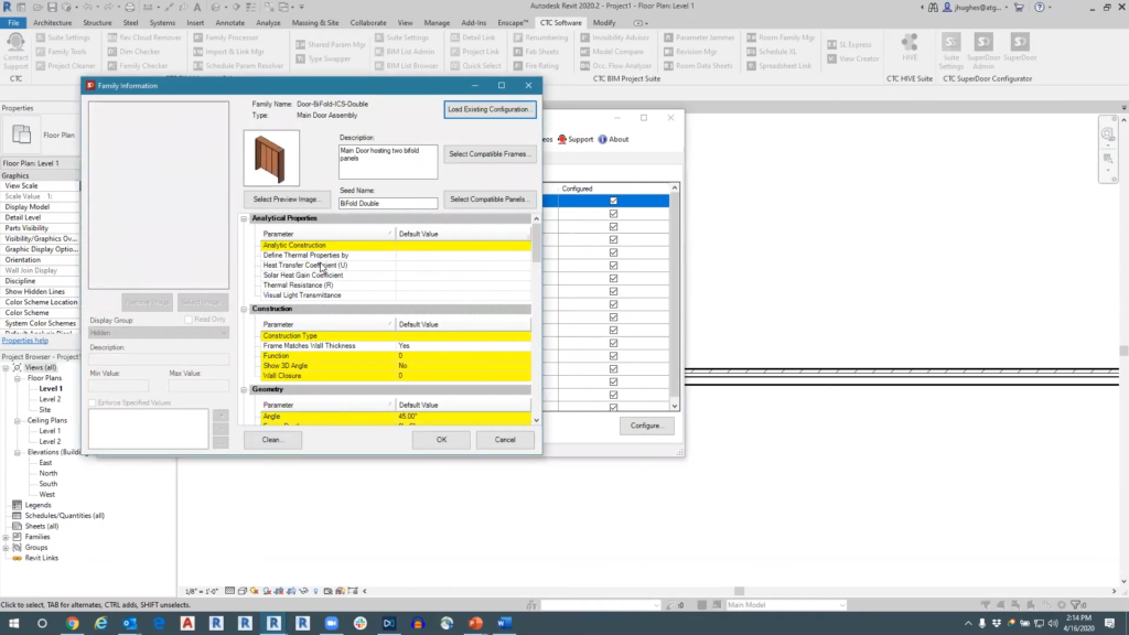 SuperDoor Configurator for Revit Screenshot 2