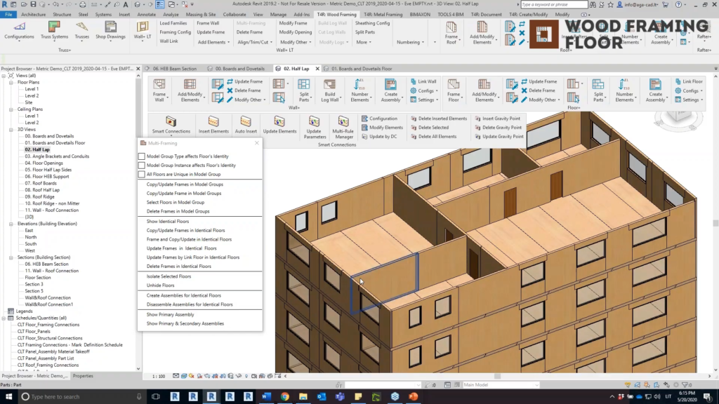 Wood Framing CLT Screenshot 2