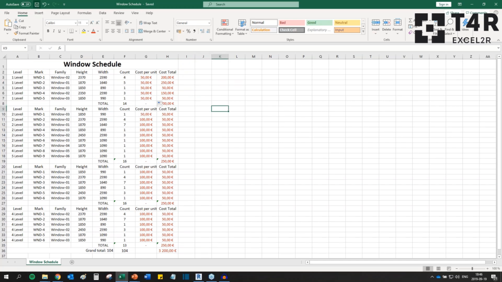 Excel2R for Revit Screenshot 5