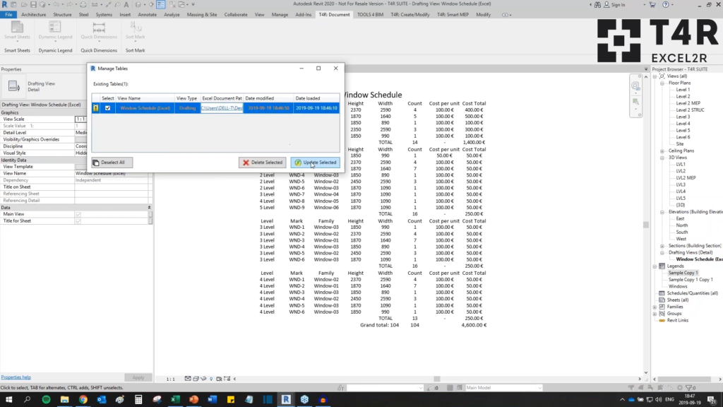 Excel2R for Revit Screenshot 6