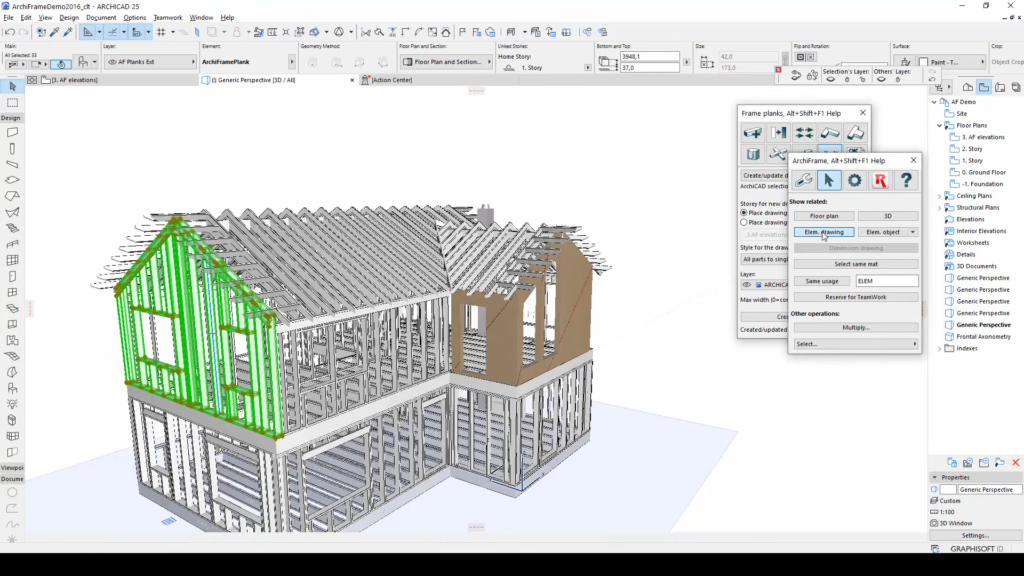 ArchiFrame for Archicad Screenshot 1