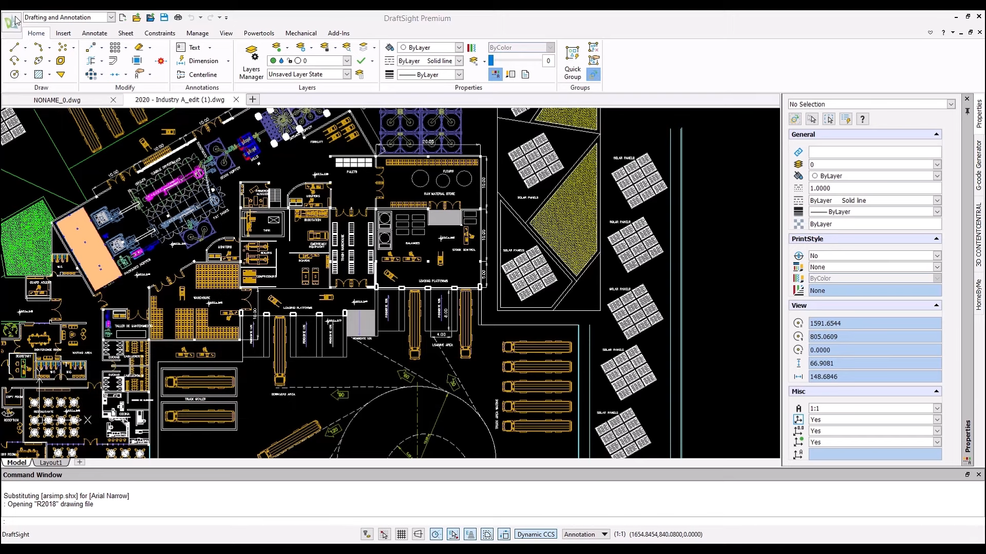 draftsight professional tables