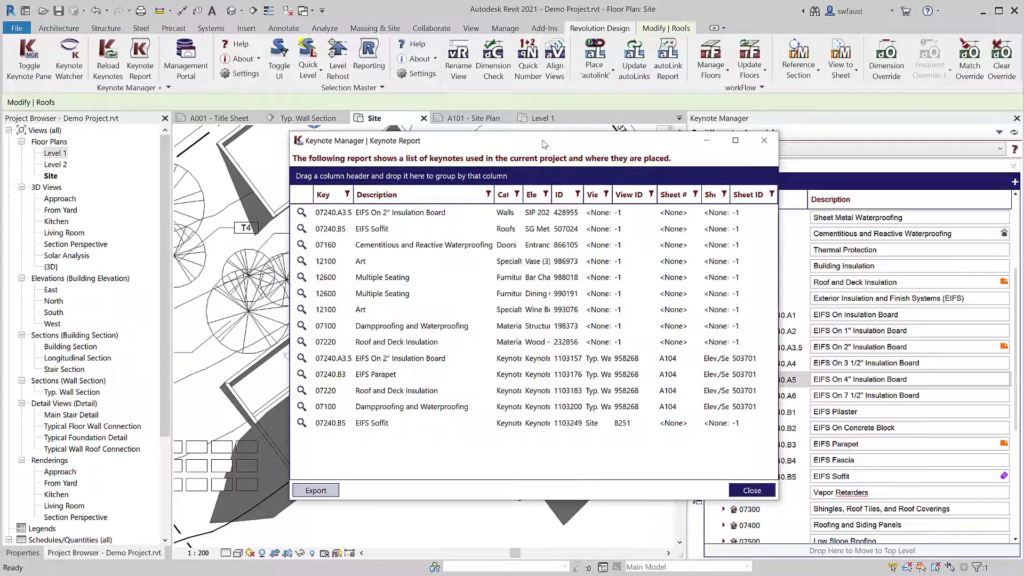 Keynote Manager for Revit Screenshot 4