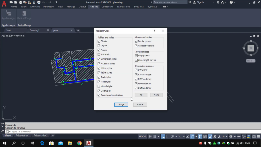 RadicalPurge for AutoCAD Screenshot 2