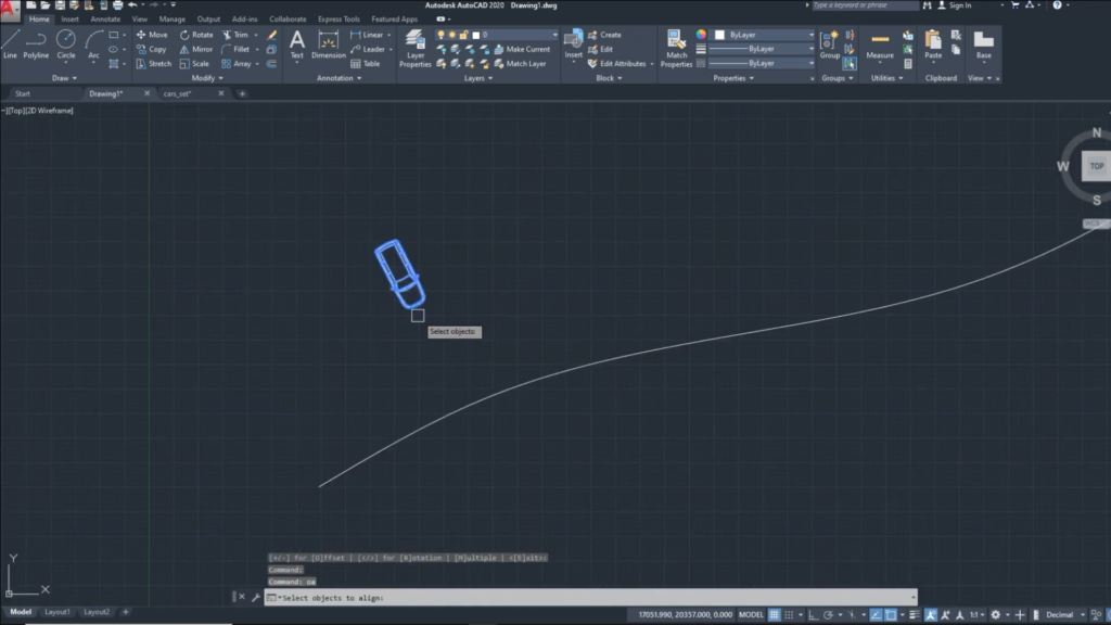 Align Objects to Curve for AutoCAD Screenshot 1