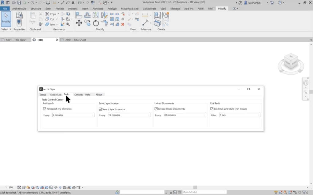 iSync for Revit Screenshot 4