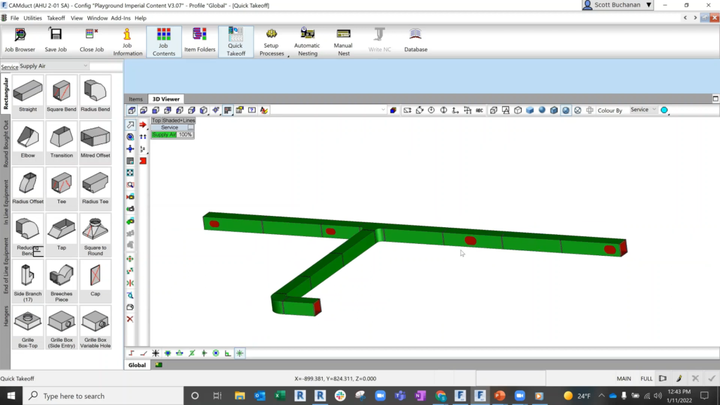 Fabrication CAMduct Screenshot 2