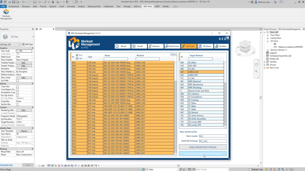 Worksets Management for Revit Screenshot 5