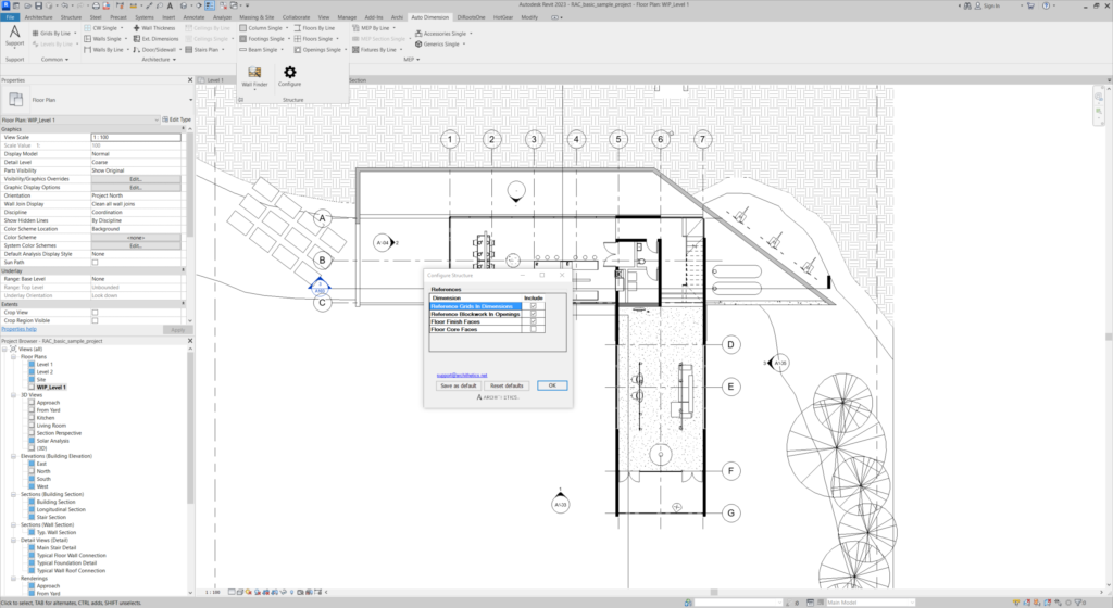 Auto Dimension Revit Pack 1.2 Screenshot 3