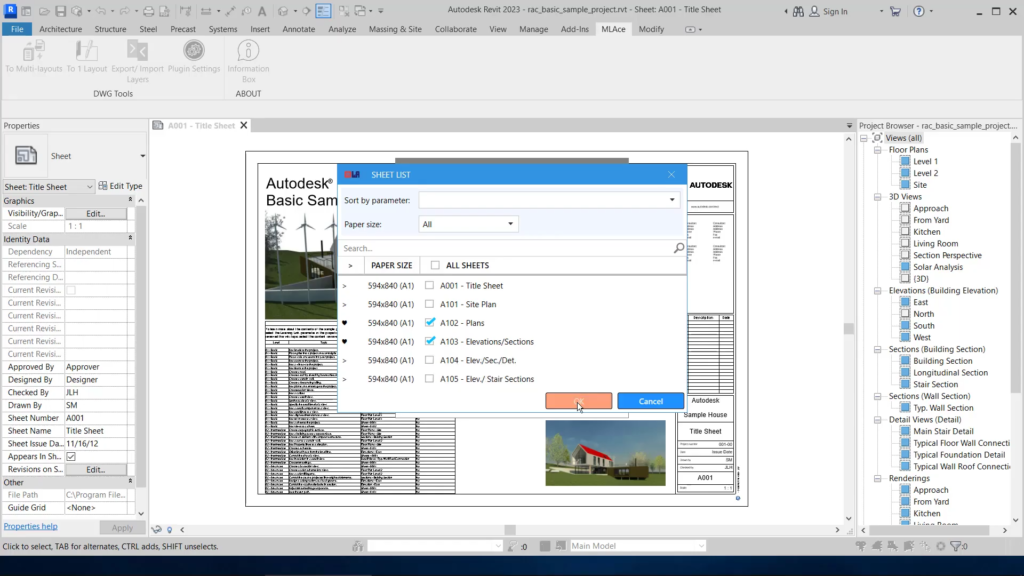 Multiple sheets to 1 DWG for Revit - Screenshot 3