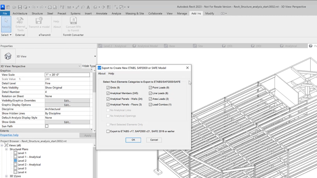 CSiXRevit Screenshot 2